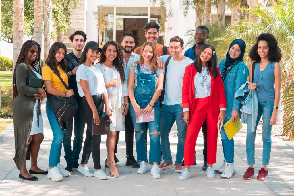 des étudiants de l'Universiapolis de différentes nationalités .